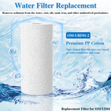 Replacement Cartridge Sediment Filter for Whole House Water Filter OM-UF04, 1 Pack