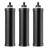 Replacement Carbon Cartridge for Gravity Filter System OM-CF501/502/503/504/505, Pack of 3