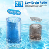 0.01μm Ultra Filtration Under Sink Water Filter, Tankless Alkaline Remineralization 4-Stage Water Filtration System with Faucet, Remove 99.99% Contaminants, Chlorine, Fluoride, Odor & Bad Taste